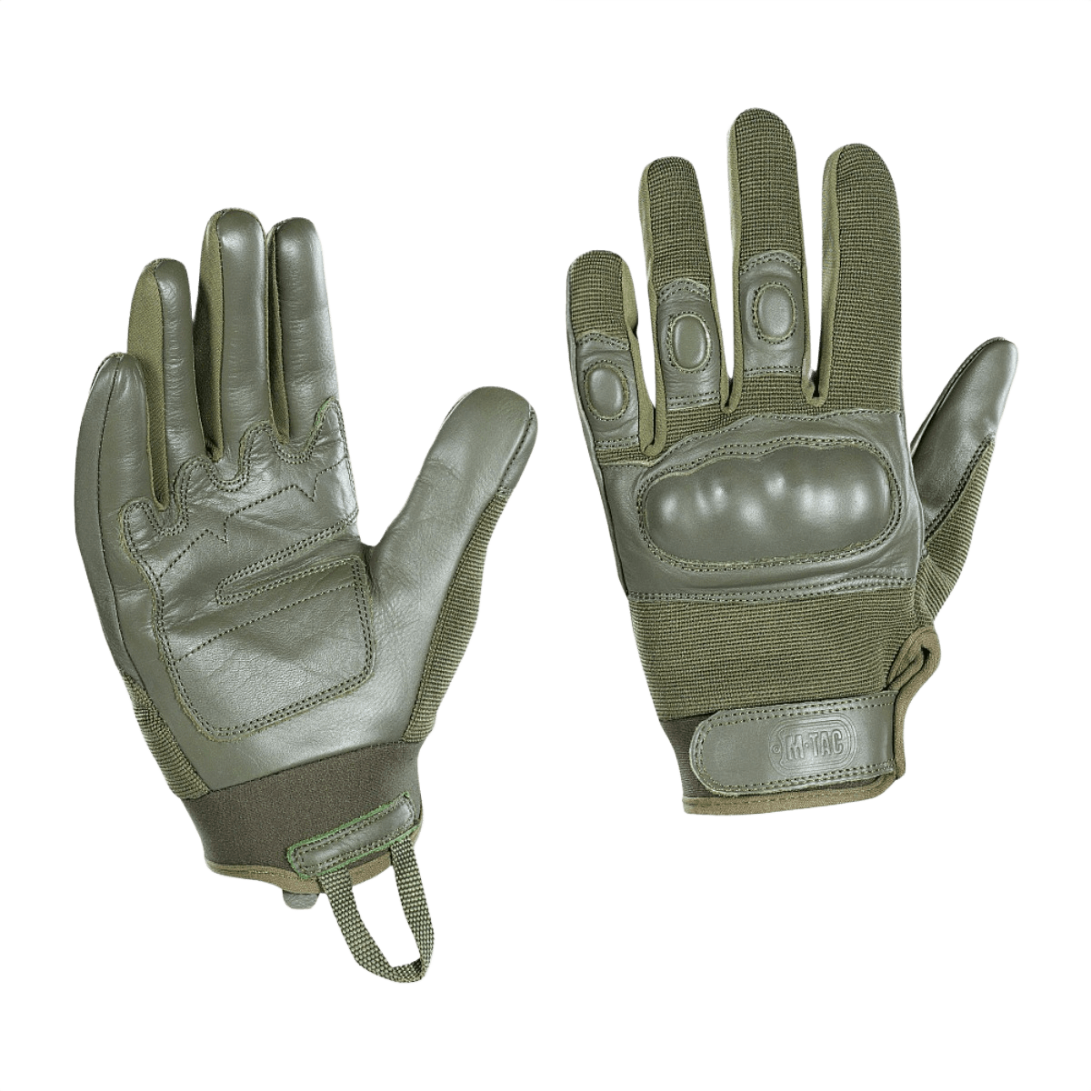 M-Tac Handsker Assault Tactical Mk.4 med ægte læder forstærket håndflade og velcro lukning. Dæmpende pads på knoer til sikker pasform.