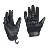 M-Tac Handsker Assault Tactical Mk.4 med forstærket læderhåndflade og velcro, designet til våbenhåndtering og beskyttelse.