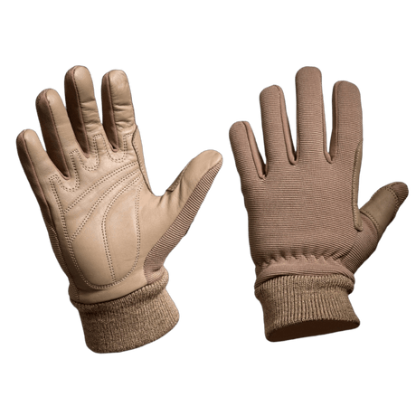 M-Tac Handsker Assault Tactical Mk.8 til taktisk brug, kombinerer syntetisk materiale og læder for holdbarhed og komfort.