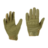 M-Tac Handsker Assault Tactical Mk.5 med integreret knogebeskyttelse og syntetisk læder, velegnet til skydning og taktisk brug.