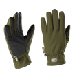 M-Tac Handsker Soft Shell Thinsulate i olivengrøn med forstærket håndflade og touchscreen-funktion til udendørs aktiviteter.