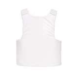 Anorak Rhodium® Concealable II Stik & Skudsikker Vest, NIJ IIIA beskyttelse, hvid, designet til diskret brug under tøj.