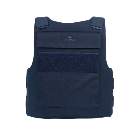 Anorak Duty II Cover vest, ergonomisk design til politibetjente, lavet af CORDURA® og 3D SPACER Coolmax® for antibakterielle egenskaber.