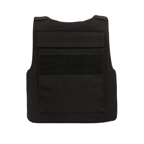 Anorak Titanium® Duty I Stik & Skudsikker Vest, sort soft armor-vest, Level IIIA beskyttelse for politi og sikkerhedspersonale.