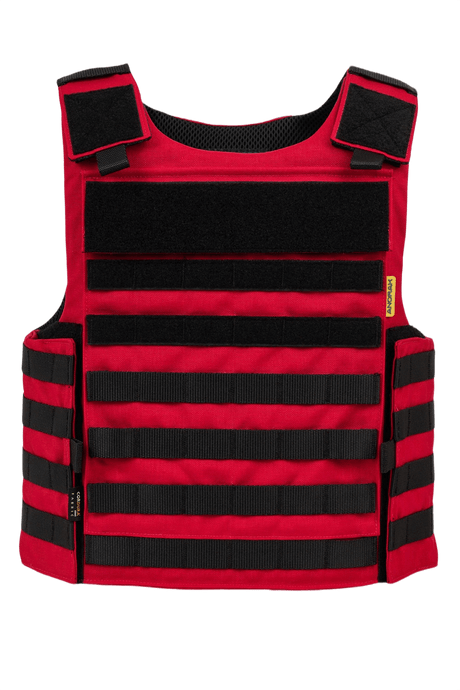 Anorak Chromium® Instructor I Skudsikker Vest i rødt med CORDURA yderstof og Coolmax foring til NIJ IIIA-beskyttelse.