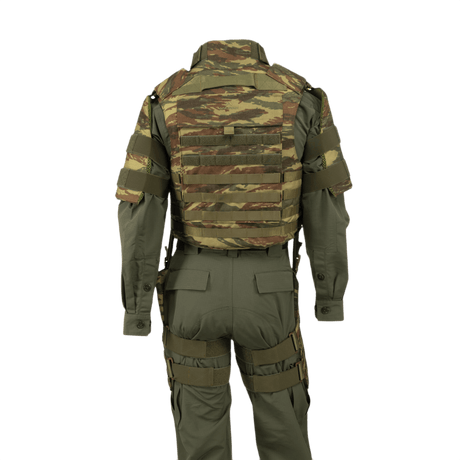 Anorak Niobium® Tactical II – full set bagfra, viser taktisk kropspanser med camouflage design til politiets specialenheder.