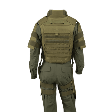 Anorak Niobium® Tactical II – full set, multi-trussel kropspanser-system til beskyttelse mod skydevåben og knive, ideelt til specialenheder.