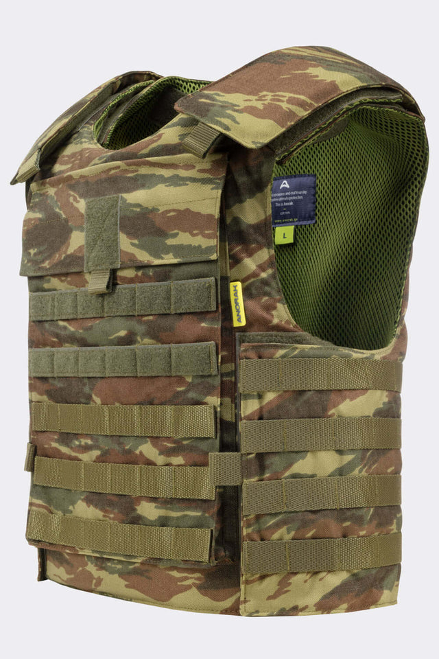 Anorak Tactical II Cover med camouflagedesign og 1000D CORDURA® forstærkning, ideel til politiet, kystvagten og militære specialstyrker.