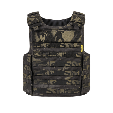 Anorak Chromium® Tactical III Skudsikker Vest, sort og camo design, maksimal IIIA-beskyttelse, letvægts soft body armor.