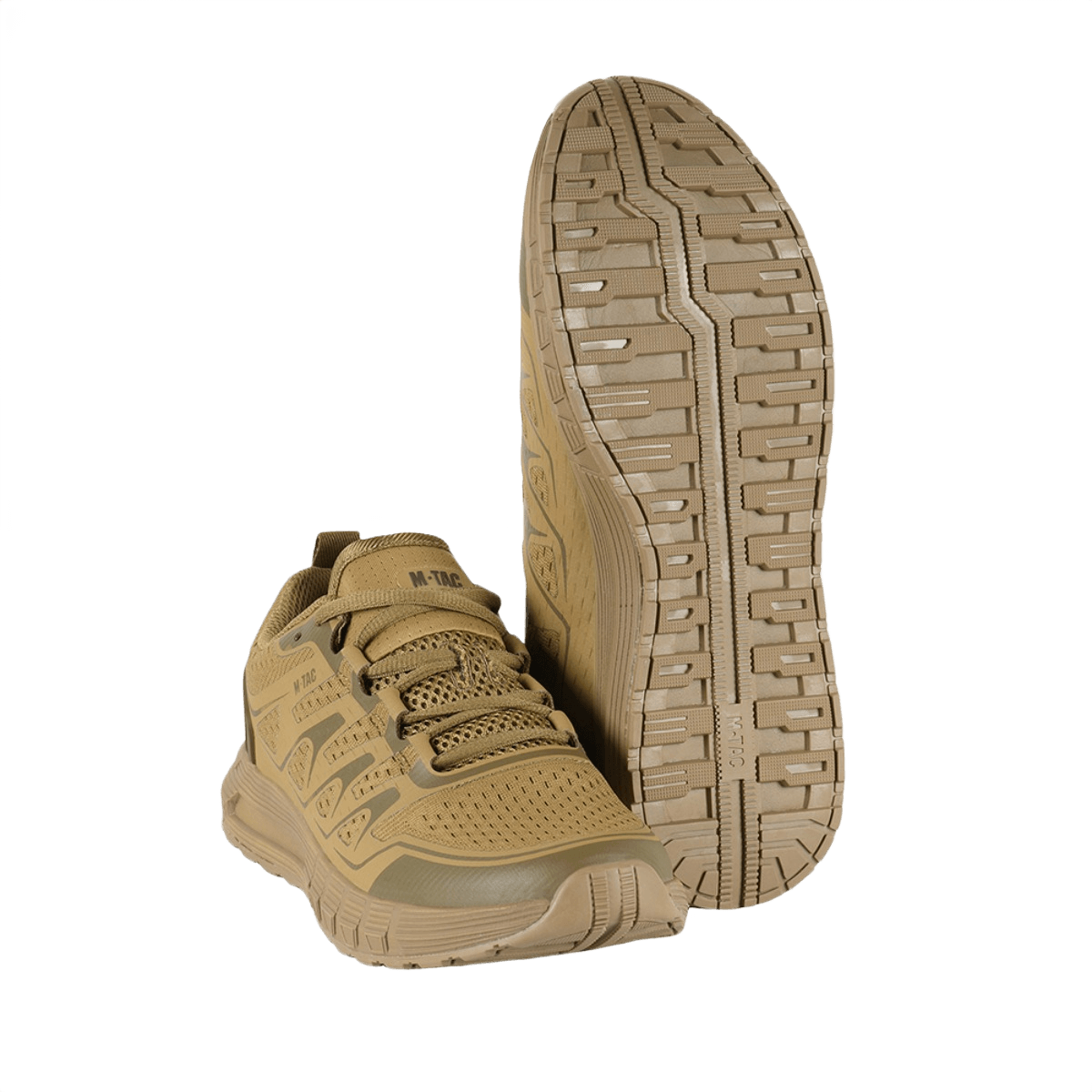 M-Tac Tactical Summer Sport Sneakers i sandfarve med robust EVA-sål og gummiforstærkning. Designet til komfort i varmt vejr.