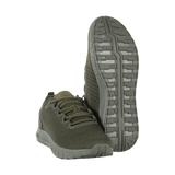 M-Tac Summer Light Sneakers i olivengrøn, lette og holdbare taktiske sko med gummiforstærkning og EVA-såler for optimalt sommerbrug.