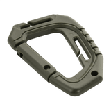 M-Tac Plast Taktisk Karabinhage til MOLLE-løkker, udstyrsfeste, let anvendelse med handsker, ikke til klatring, 9,3 cm plastkarabinhage