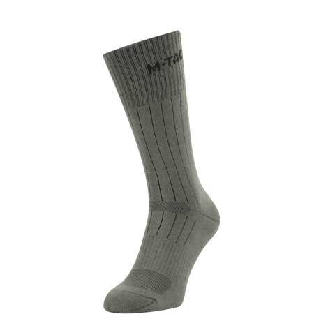 M-Tac Sokker Tactical Army taktiske sokker til mænd i grøn, designet til komfort og holdbarhed.