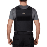 Anorak Rhodium® Duty I Stik & Skudsikker Vest, bagfra vist, viser vestens sikkert monterede soft armor-panel og holdbare konstruktion.
