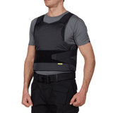 Anorak Rhodium® Concealable II Stik & Skudsikker Vest med høj diskretion og beskyttelse mod skydevåben og stikvåben, sort design