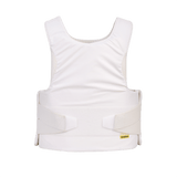 Anorak Rhodium® Concealable III Stik & Skudsikker Vest med level IIIA-beskyttelse, skjult og synlig slid, hvidt rip-stop stof.