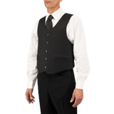 Mand iført Anorak Rhodium® VIP I Stik & Skudsikker Vest, designet til diskretion og sikkerhed i jakkesætsstil.