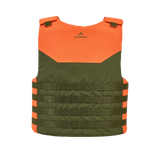 Anorak Shield I Cover i orange og olivengrøn farve, frontvisning
