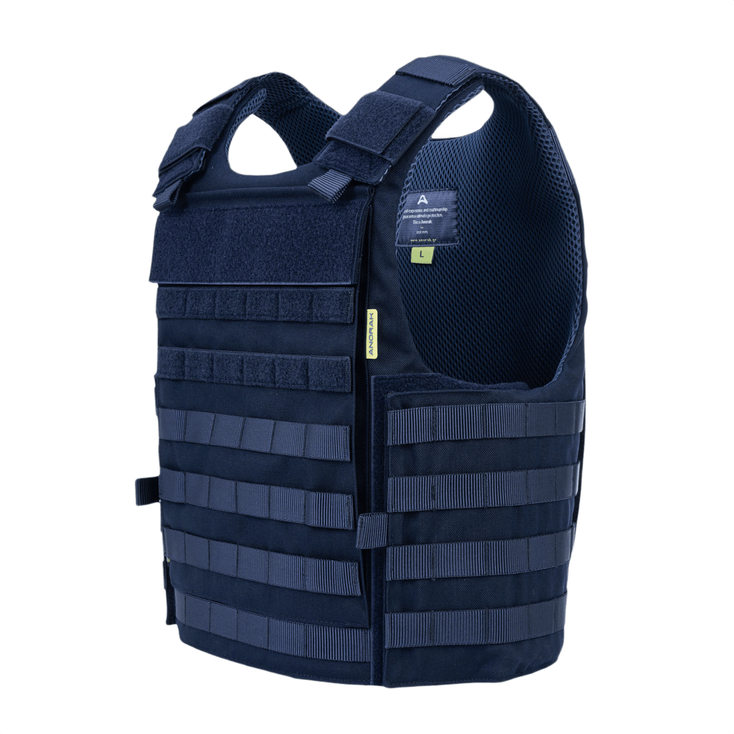 Anorak Tactical III Cover i blå CORDURA®, holdbar og let med 3D SPACER Coolmax® fresh for antibakterielle egenskaber og temperaturregulering.