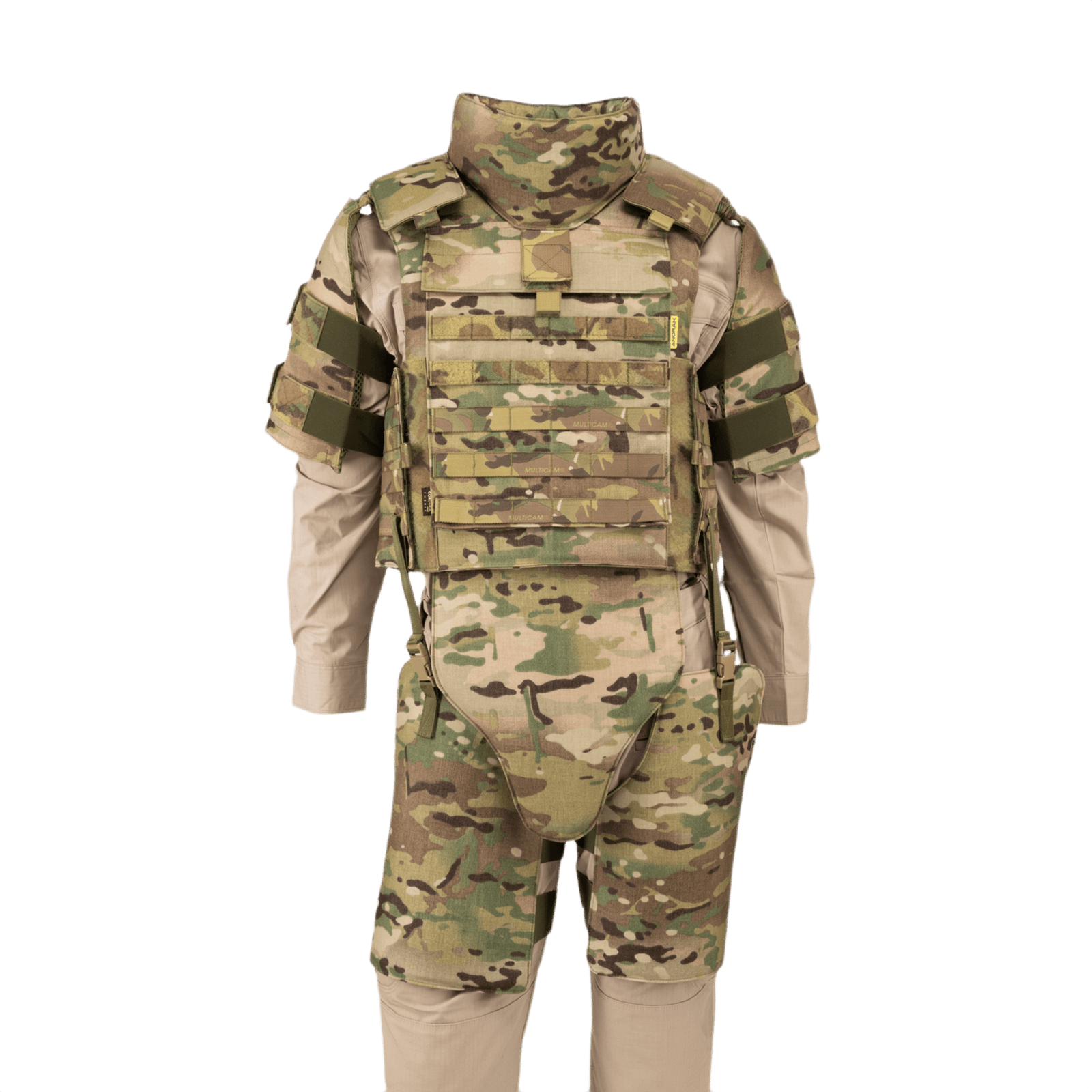 Anorak Titanium® Tactical II - full set MultiCam® softbody-vest med maksimal Level IIIA-beskyttelse i multicam-design.