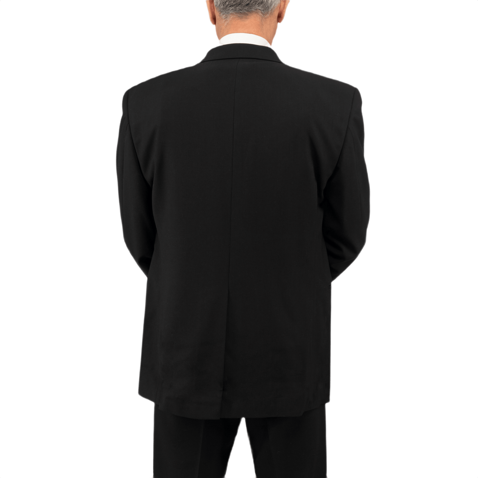 Anorak Topaz® VIP I Stiksikker Vest i sort, set bagfra, fremhæver dets usynlige design til kropsbeskyttelse ved lav synlighed.