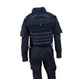 Anorak Chromium® Tactical II – fuldt sæt blød krop rustning vest set bagfra, designet til maksimal IIIA beskyttelse og tilpasning.