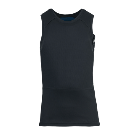Anorak Rhodium® Undershirt I, sort skudsikker vest med NIJ Level IIIA beskyttelse og skjulbarhed, designet til sikkerhed.