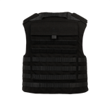 Anorak Tactical II Cover i sort med 360° PALS webbing til specialstyrker, designet til omfattende kropsdækning og tilpasning.