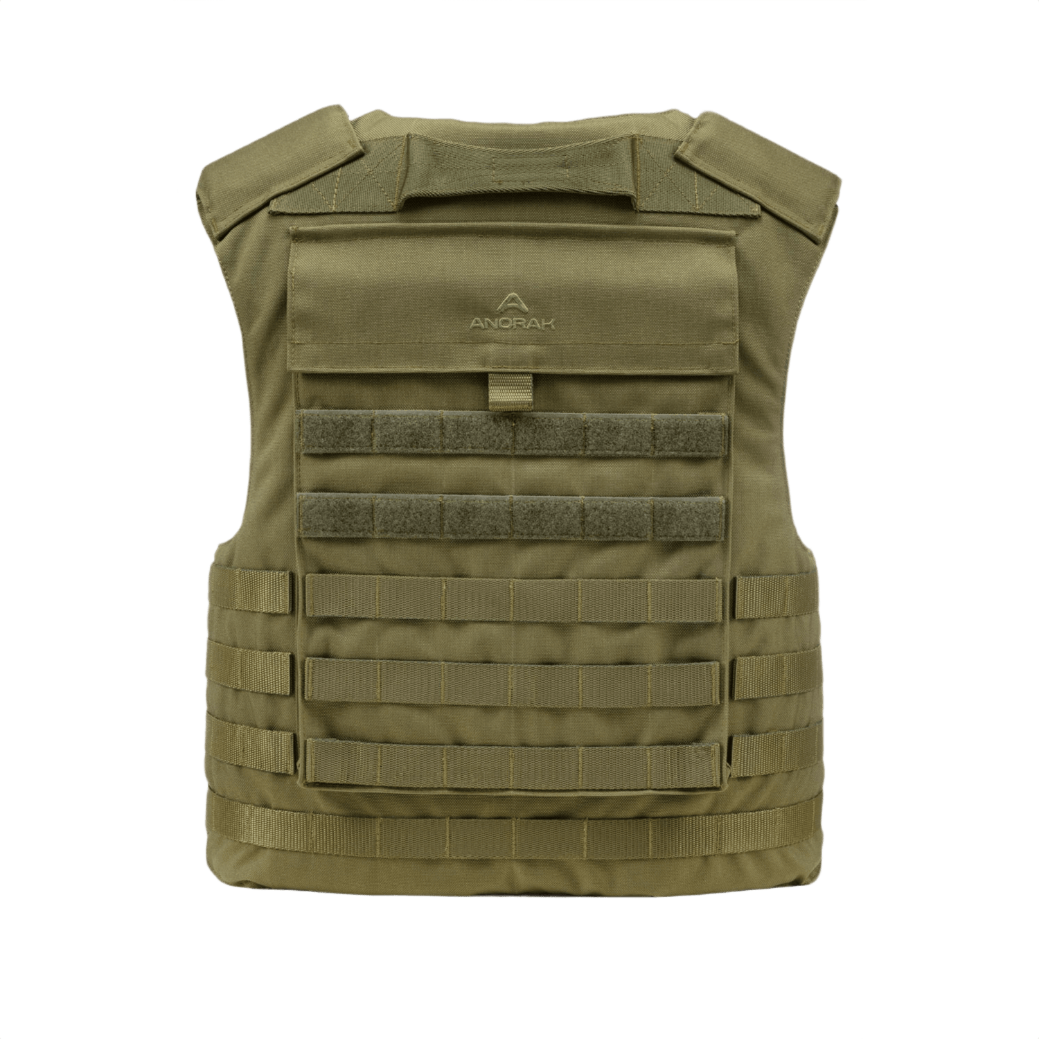Anorak Titanium® Tactical II – fr.bk. Stik & Skudsikker Vest i olivengrøn nuancer, Level IIIA beskyttelse, designet til specialstyrker.