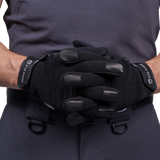 Nærbillede af materialerne på Elite Armor Baseline handsker