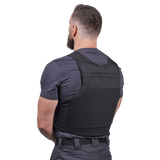 EA Impact - NIJ Level IV Bundle - Skud & Stiksikker Vest i sort med traumeplader og professionel kropsbeskyttelse, galleri position 1 set bagfra.