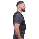 EA RX2 løst cover Sort i galleri position 1 med holdbart sort materiale til udskiftning på NIJ-certificeret kropsbeskyttelsesvest.