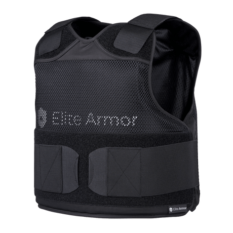 EA RX2 Skud & Stiksikker Vest i sort med NIJ niveau IIIA certificering, lavet til diskret kropsbeskyttelse i galleri position 1.