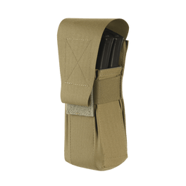 M-Tac taske til 2 magasiner i Cordura 1000d med velcrolukning og elastisk bånd i galleri position 1 til taktisk brug.