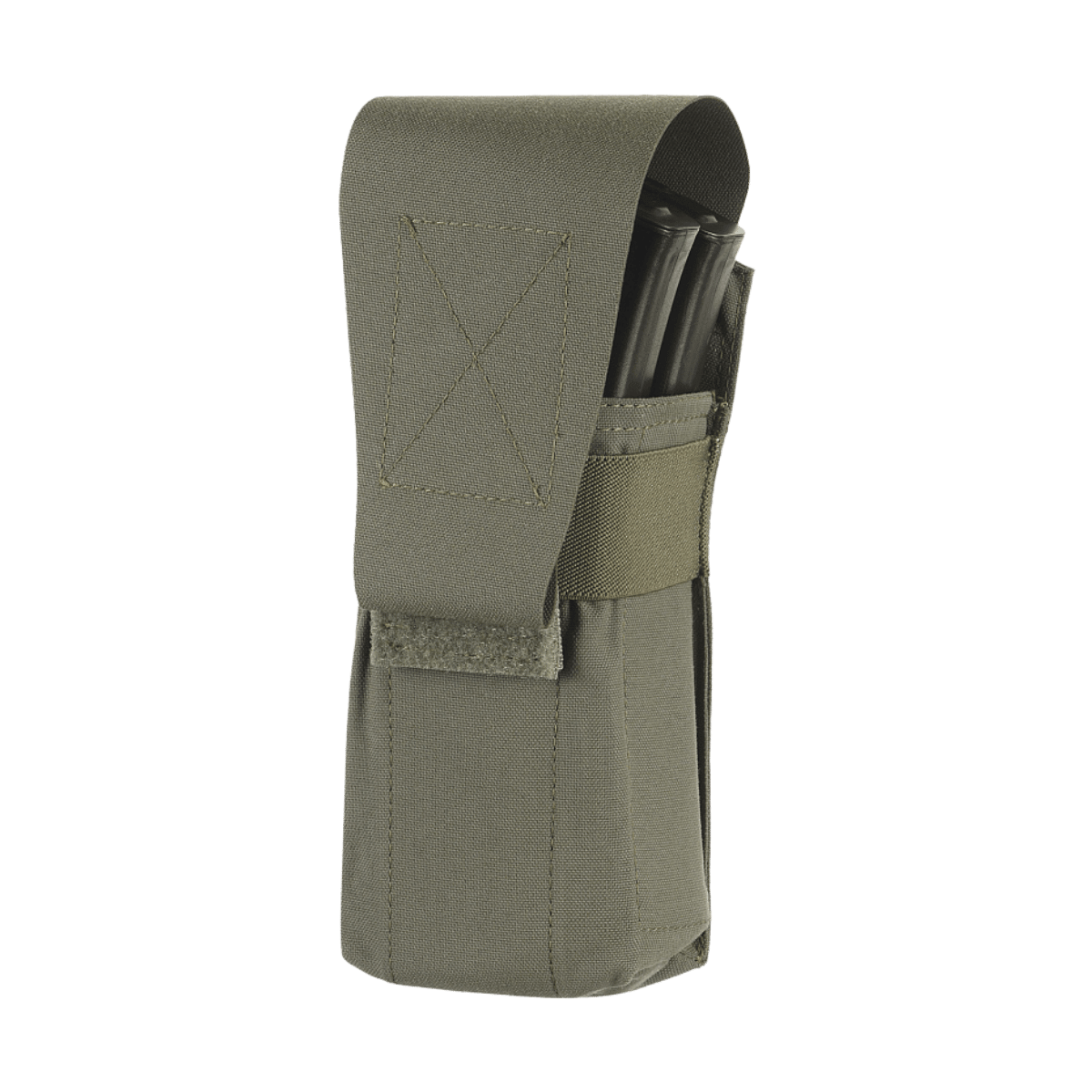 M-Tac taske til 2 magasiner i robust Cordura 500d materiale til taktisk brug, ideel til militær og politi udstyr.