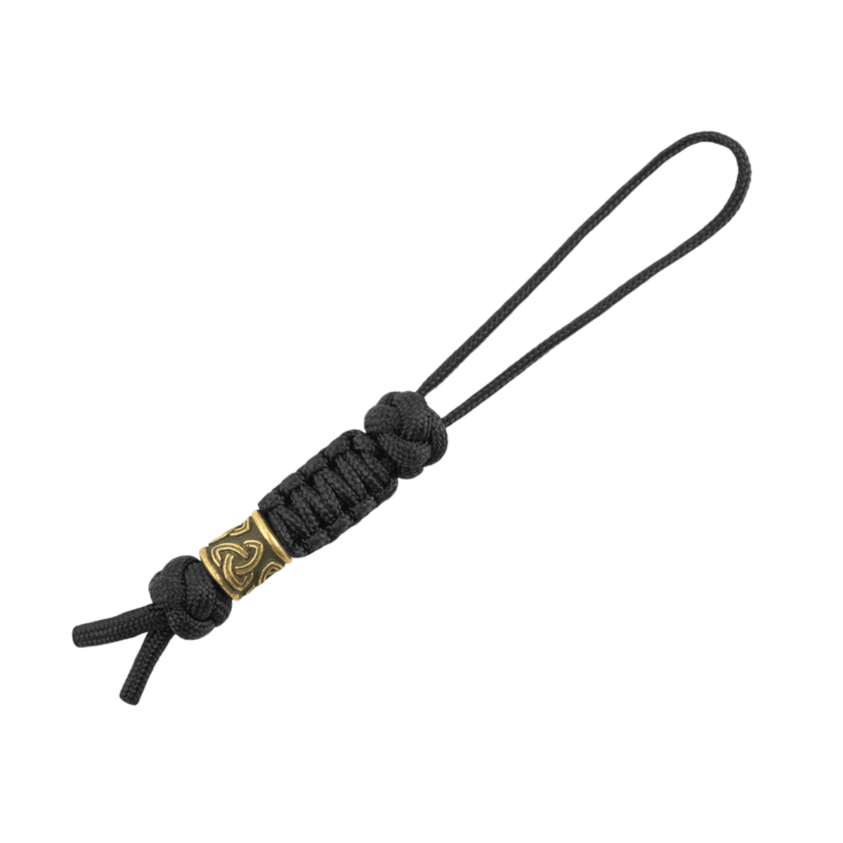 M-Tac Lanyard Skandinavisk Small Triquetra i robust flettet paracord med dekoreret perle og nordisk design. Praktisk og stilfuldt.