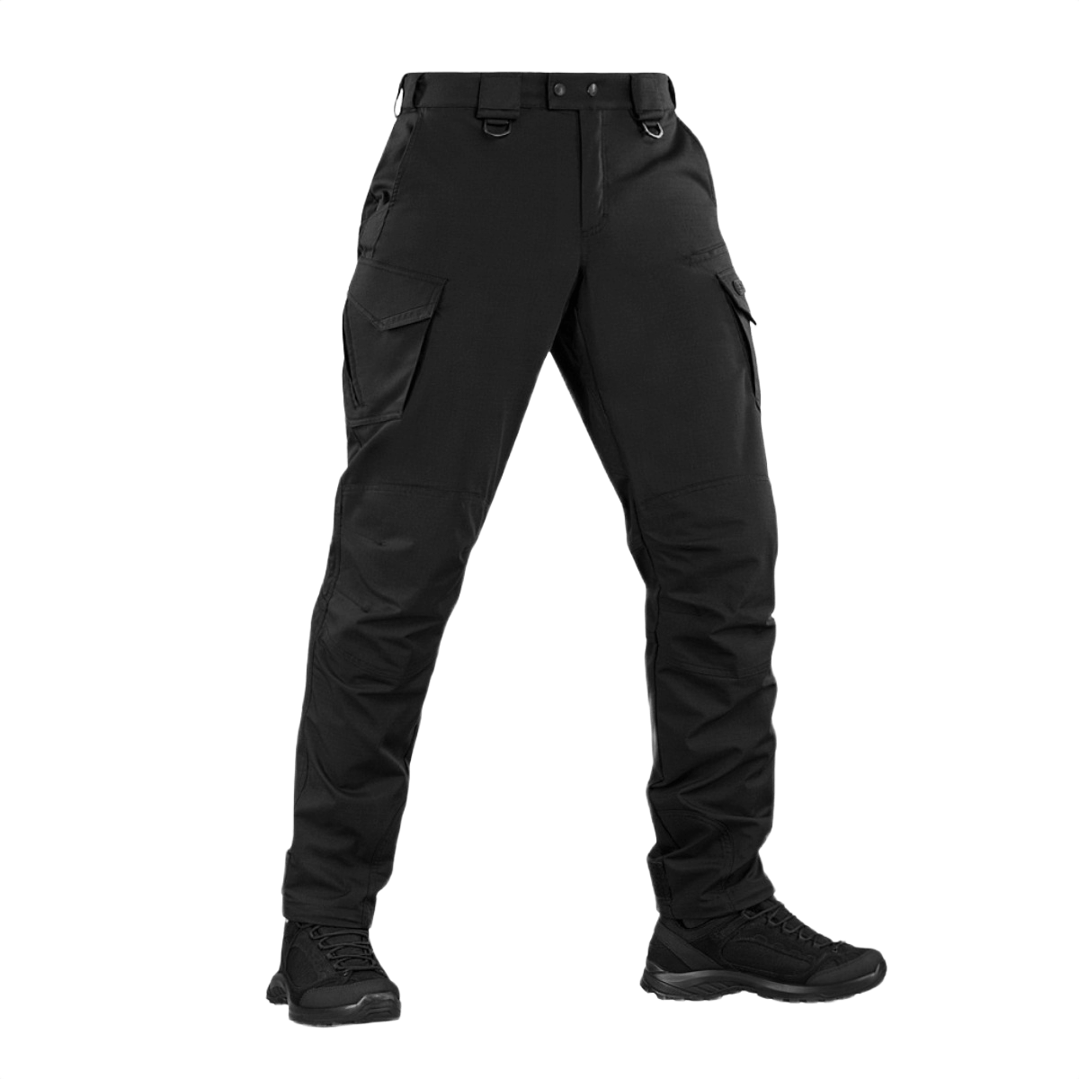 M-Tac Aggressor Special Edition Bukser i sort til taktisk og outdoor-brug, med elastisk "tunnel"-talje og YKK-lynlås.