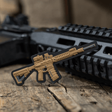 M-Tac AR-15 3D PVC Patch med Velcro fastgørelse til taktisk brug på tøj og udstyr