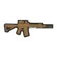 M-Tac AR-15 3D PVC Patch med Velcro til fastgørelse, taktisk design til AR-15 entusiaster, 50 x 60 mm, slidstærk PVC materiale.
