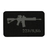 M-Tac AR-15 223/5,56 Laser Cut Patch med Velcro til tøj, rygsække og hjelme, holdbart Cordura materiale, taktisk design