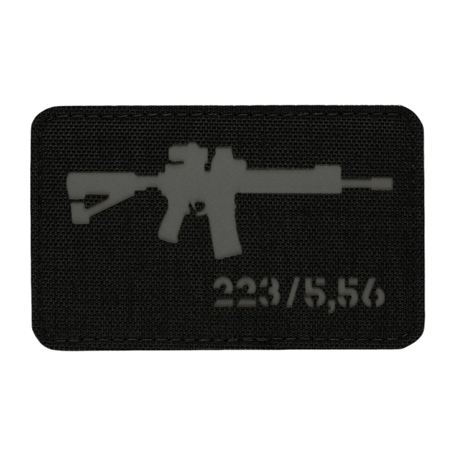 M-Tac AR-15 223/5,56 Laser Cut Patch med Velcro til tøj, rygsække og hjelme, holdbart Cordura materiale, taktisk design
