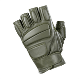 M-Tac Fingerløse Handsker Assault Tactical Mk.1 i læder med kno-pads og justerbar velcro for våbenhåndtering.