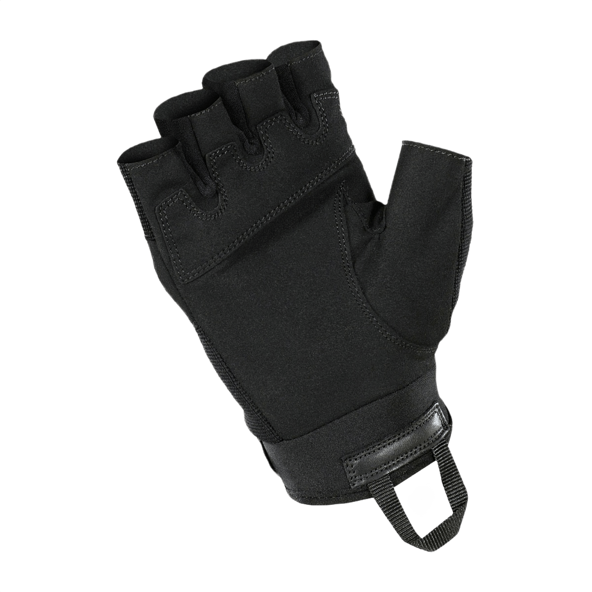 M-Tac Fingerløse Handsker Assault Tactical Mk.3 med forstærket håndflade og velcro, designet til våbenbrug.