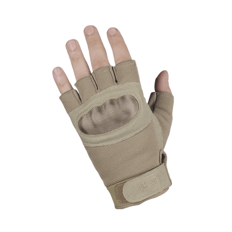 M-Tac Fingerløse Handsker Assault Tactical Mk.3 med forstærket håndflade og velcro for optimal greb og komfortable pasform.