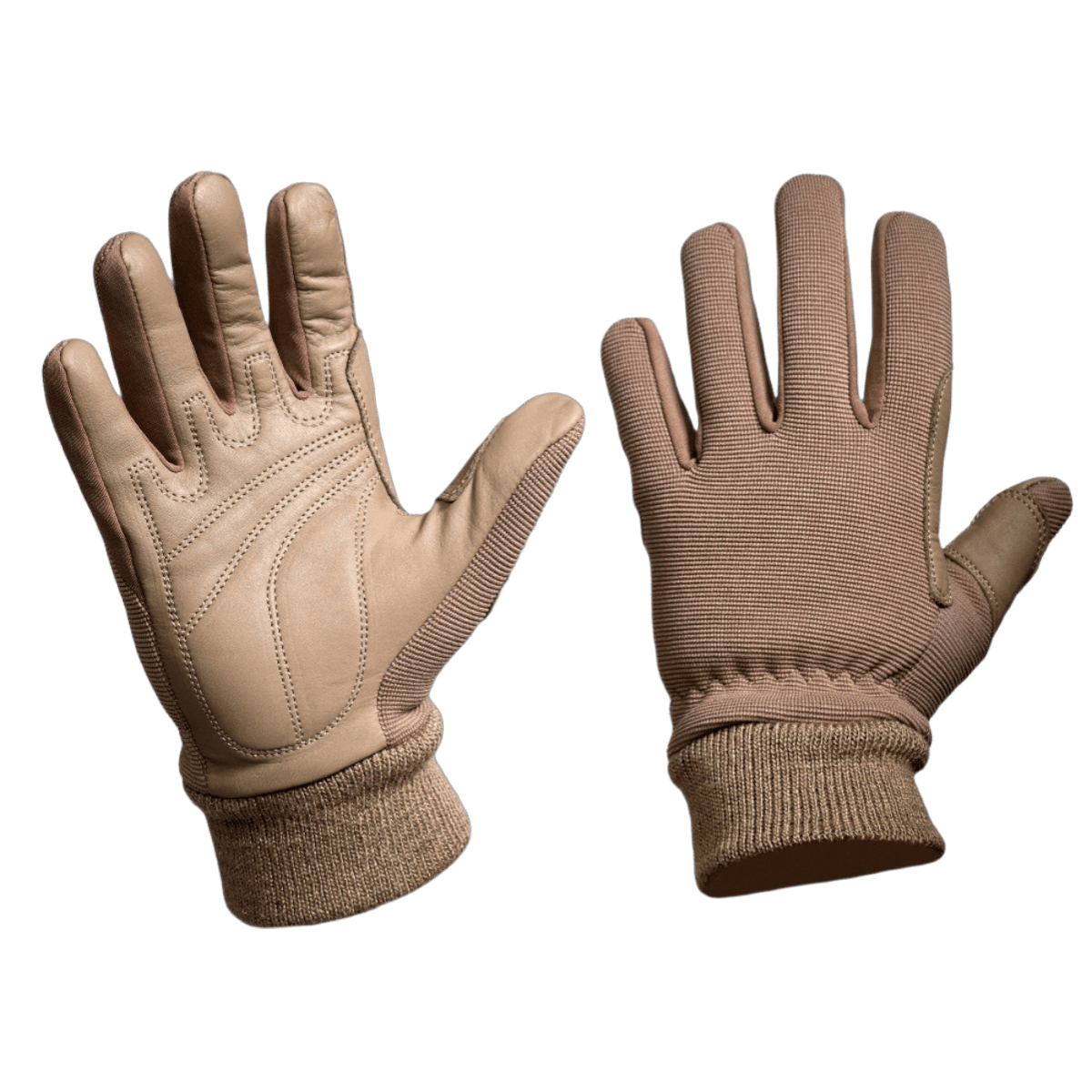 M-Tac Handsker Assault Tactical Mk.8 til taktisk brug, kombinerer syntetisk materiale og læder for holdbarhed og komfort.