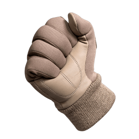 M-Tac Handsker Assault Tactical Mk.8 til taktisk brug, syntetiske materialer og læder, elastiske manchetter for fleksibilitet og komfort.