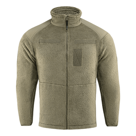 M-Tac Battle Fleece Polartec Jakke til hverdagsbrug, ideel til militær og politi, i holdbart polyester og anatomisk design.