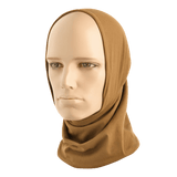 M-Tac Bomuld Tube Scarf som balaclava på mannequin, multifunktionelt tilbehør i 100% bomuld, velegnet til aktiv fritid og taktisk brug.