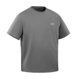 M-Tac Cotton HARD T-shirt i grå farve med oversize pasform, flade sømme og reflekslogo. Komfortabel og slidstærk, 100% bomuld.