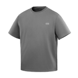 M-Tac Cotton HARD T-shirt i grå farve, designet til hverdagsbrug med oversize-snit og reflekslogo, fremstillet i 100% bomuld.